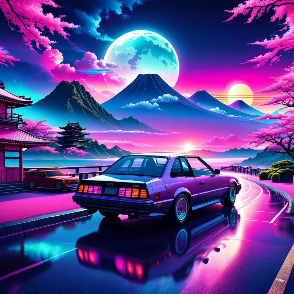 The aesthetics of Vaporwave  by @Elena