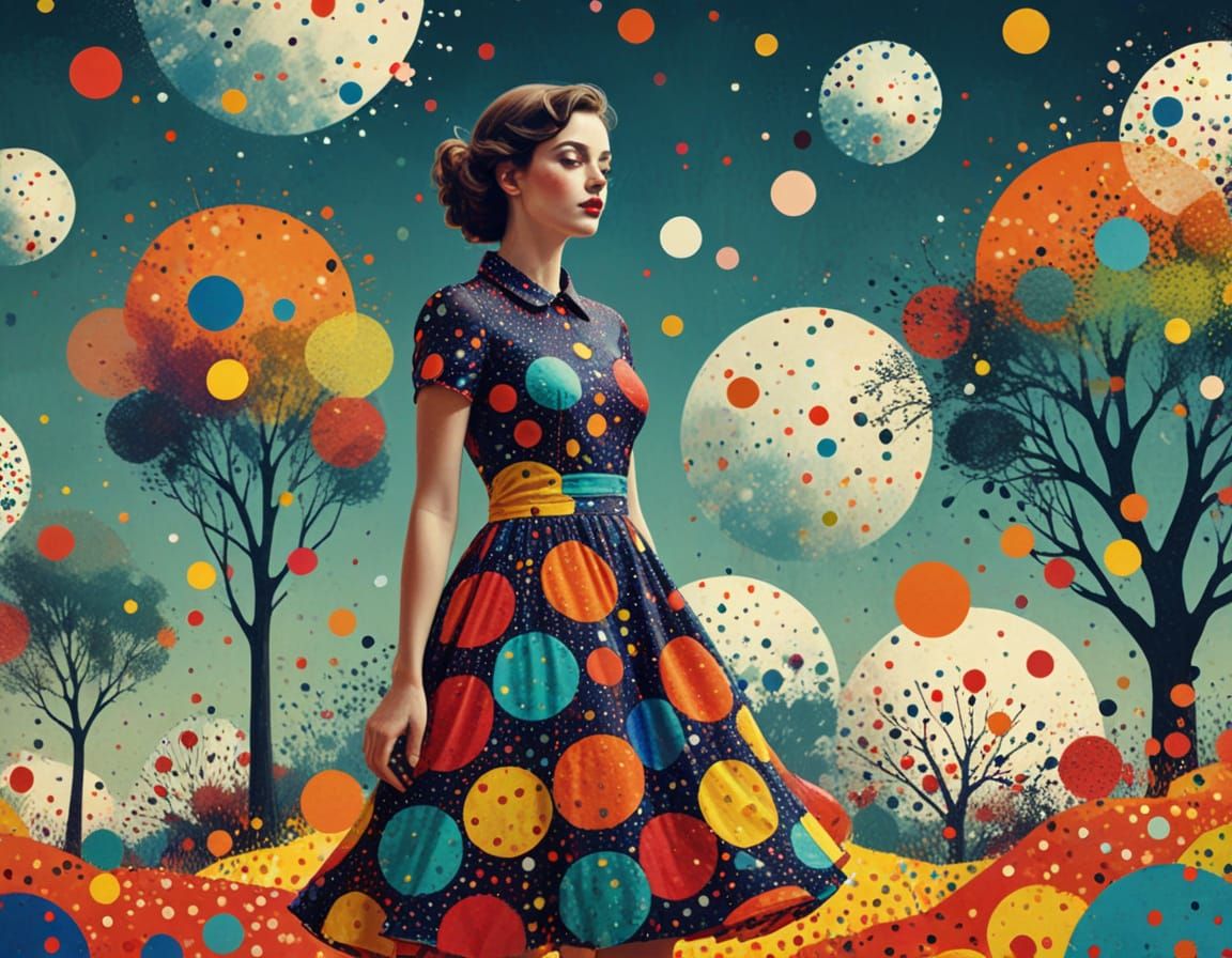 Daily Challenge 593: Polka Dots  by @micfin