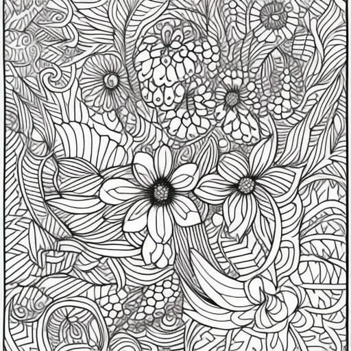 Coloring pages - AI Generated Artwork - NightCafe Creator