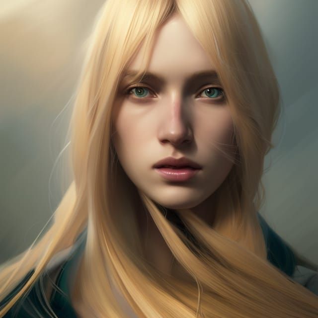 Blond girl - AI Generated Artwork - NightCafe Creator