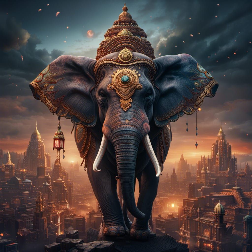 elephant  by @Aneliya