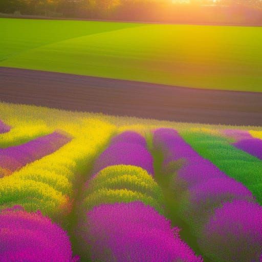 Lavender And Rosemary Fields