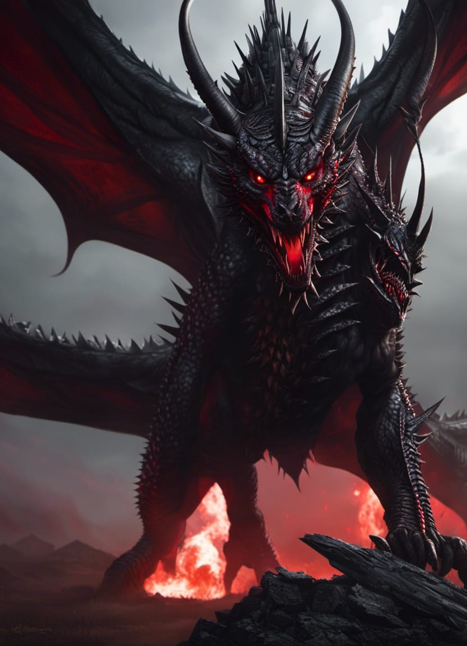 hell dragon wallpaper