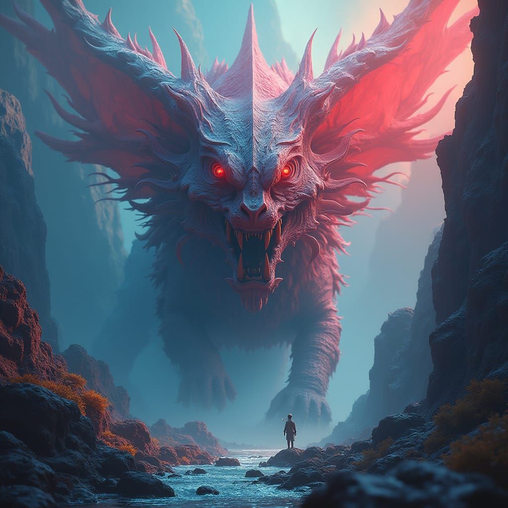 Fantastical Matte Painting with Intricate Detail