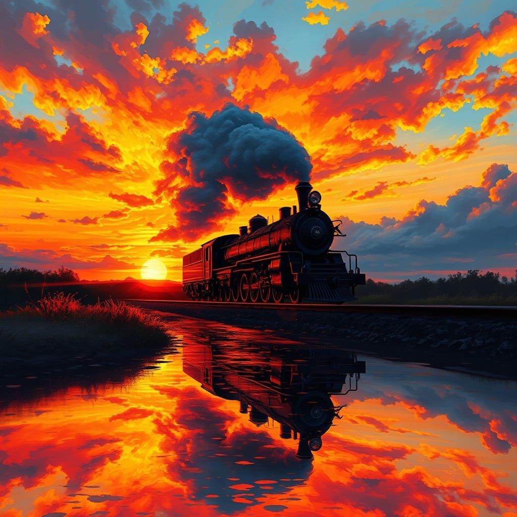 Vintage Steam Locomotive - The Last Ride.  by @Frederick