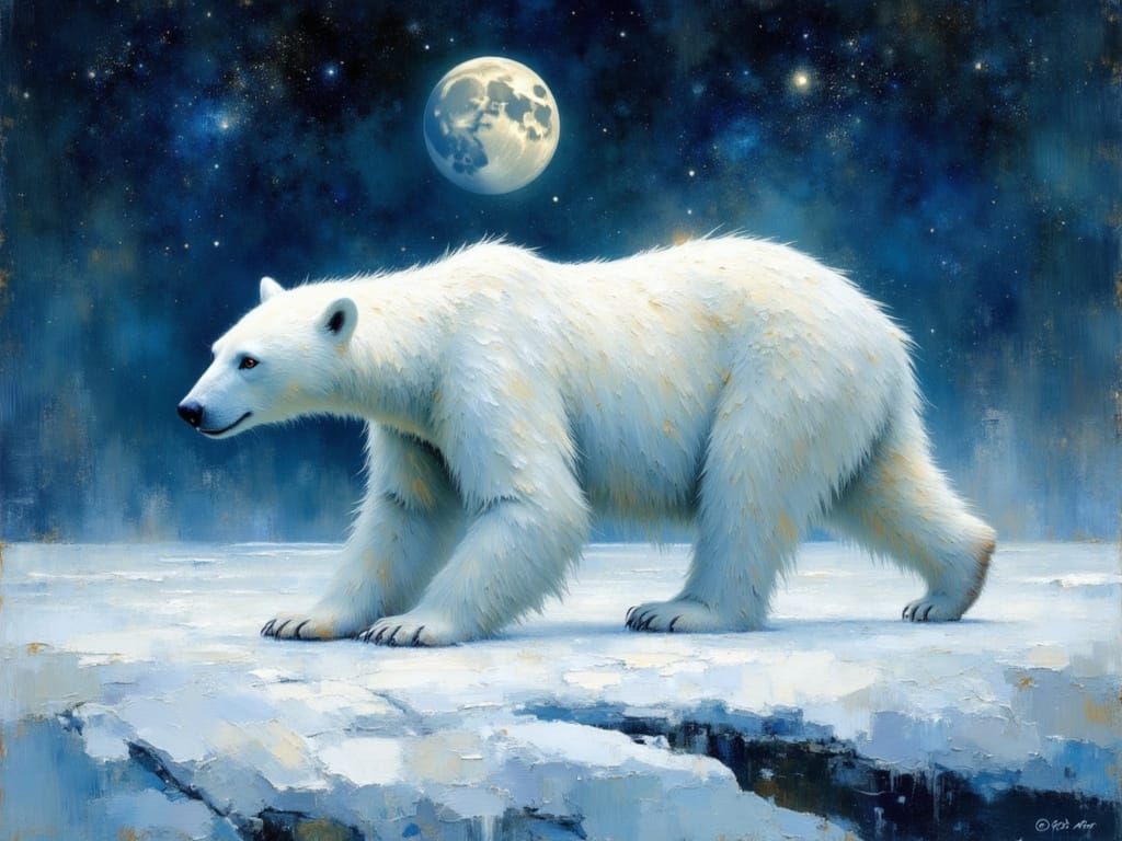 polar bear  by @Sasha