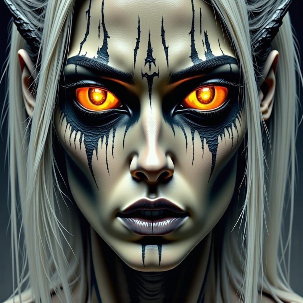 Otherworldly Creature Emerges from Shadowy Realm