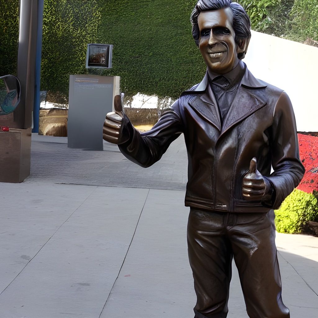 bronze fonz AI Generated Artwork NightCafe Creator