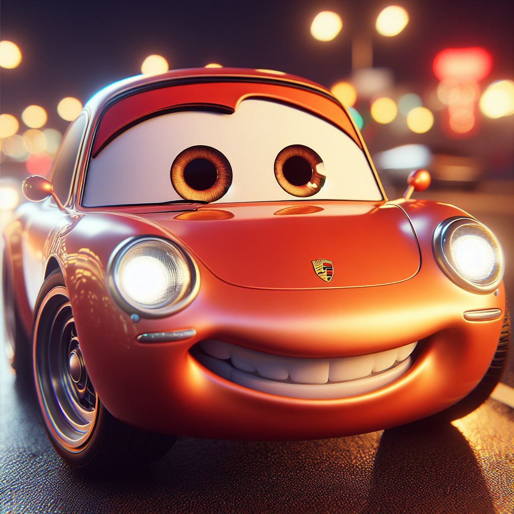 Porsche 356 auditioning for Cars 4