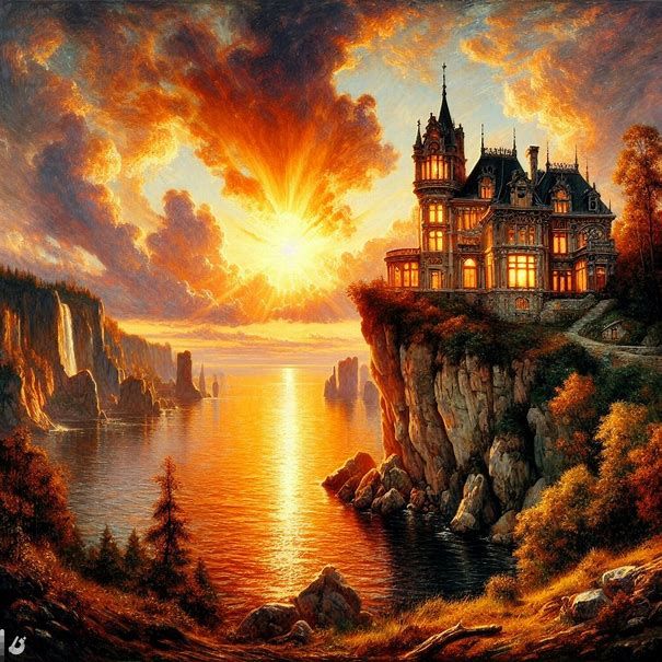Sunset Chateau   by @Highrisehero