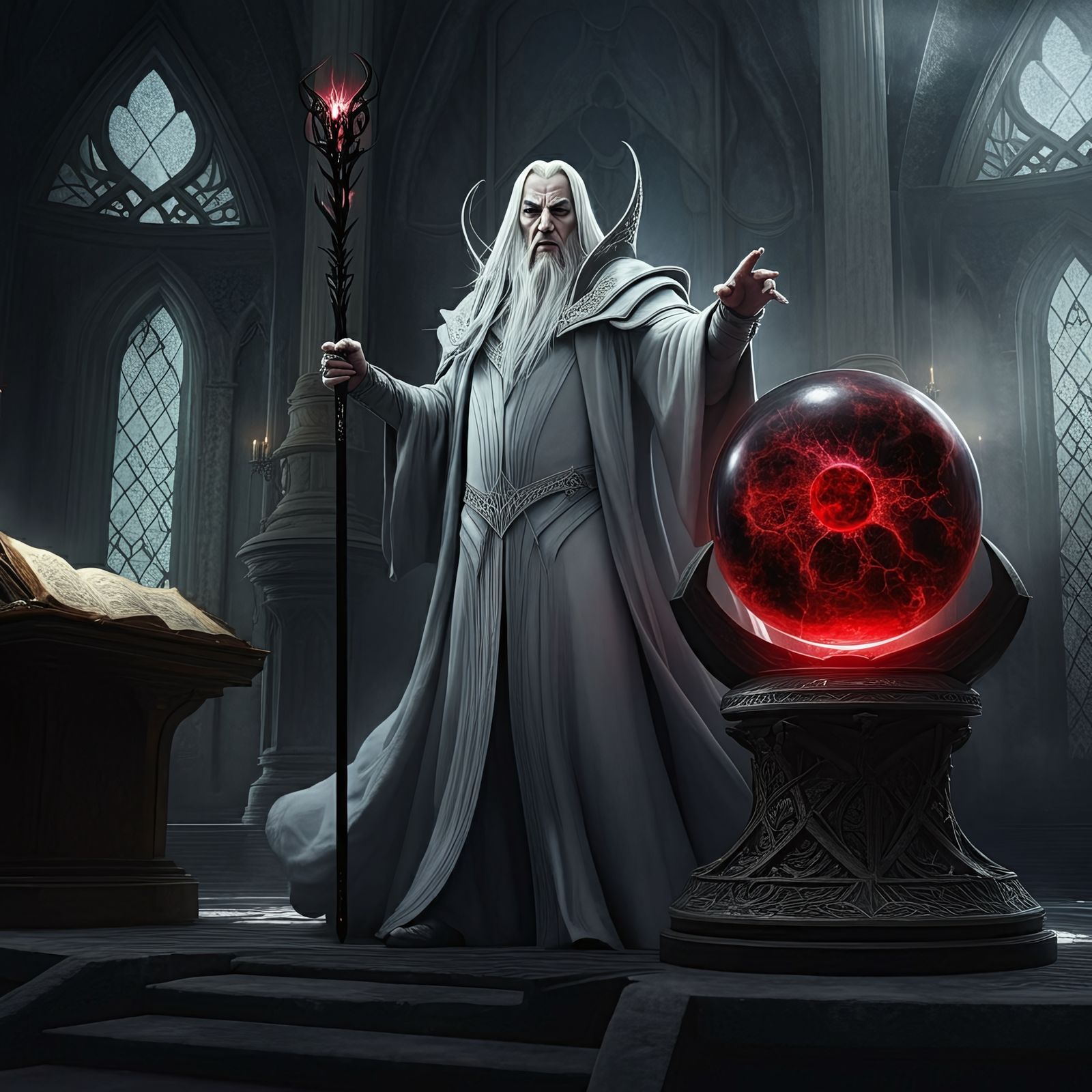 Saruman in his Sanctum
