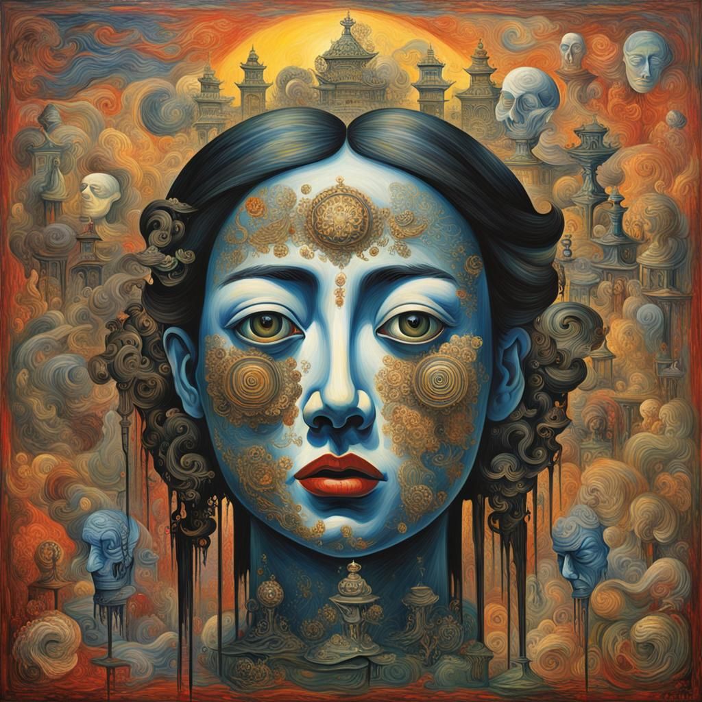 Surreal Melting Clocks in a Dreamscape