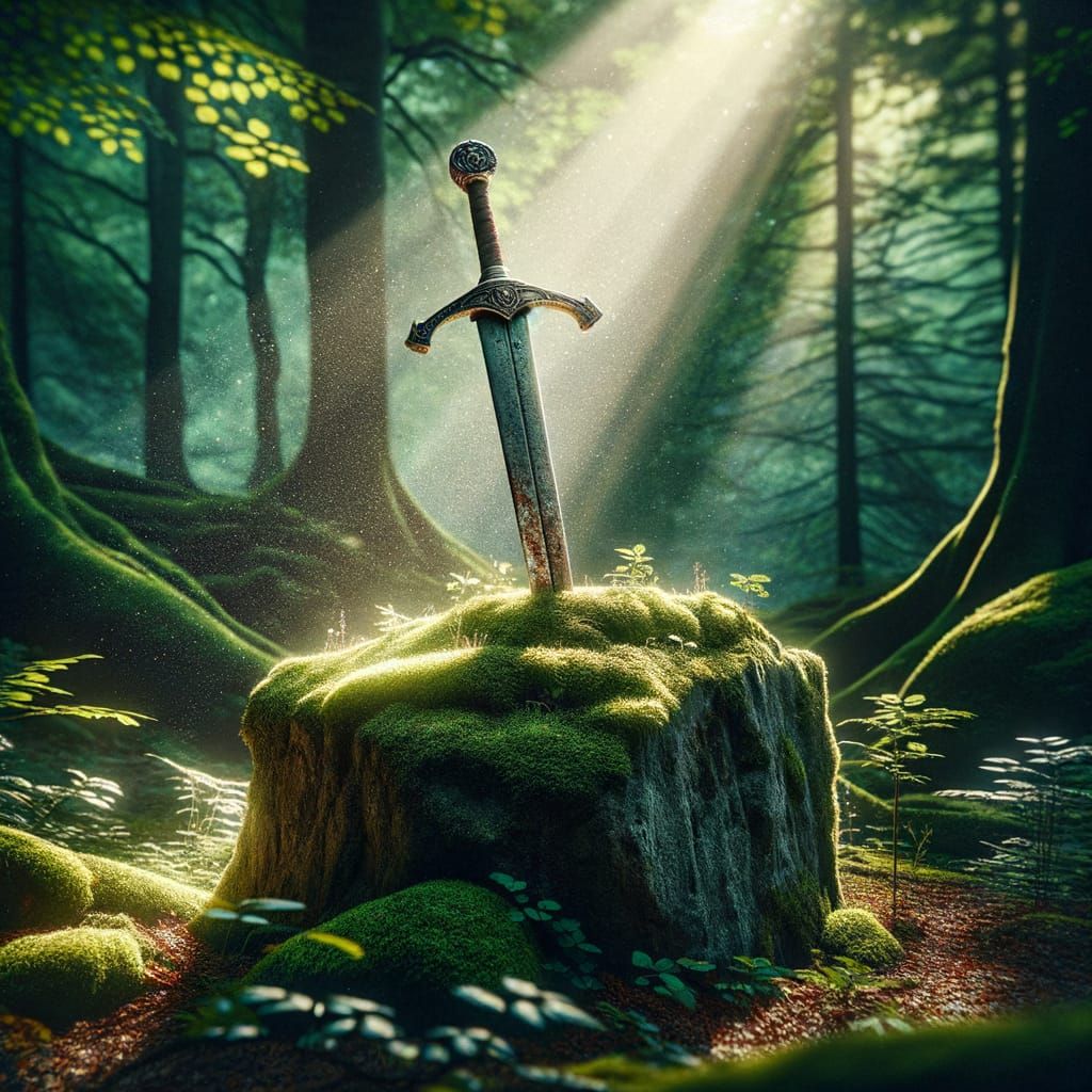 Magical Excalibur Sword   by @Sharonjoy