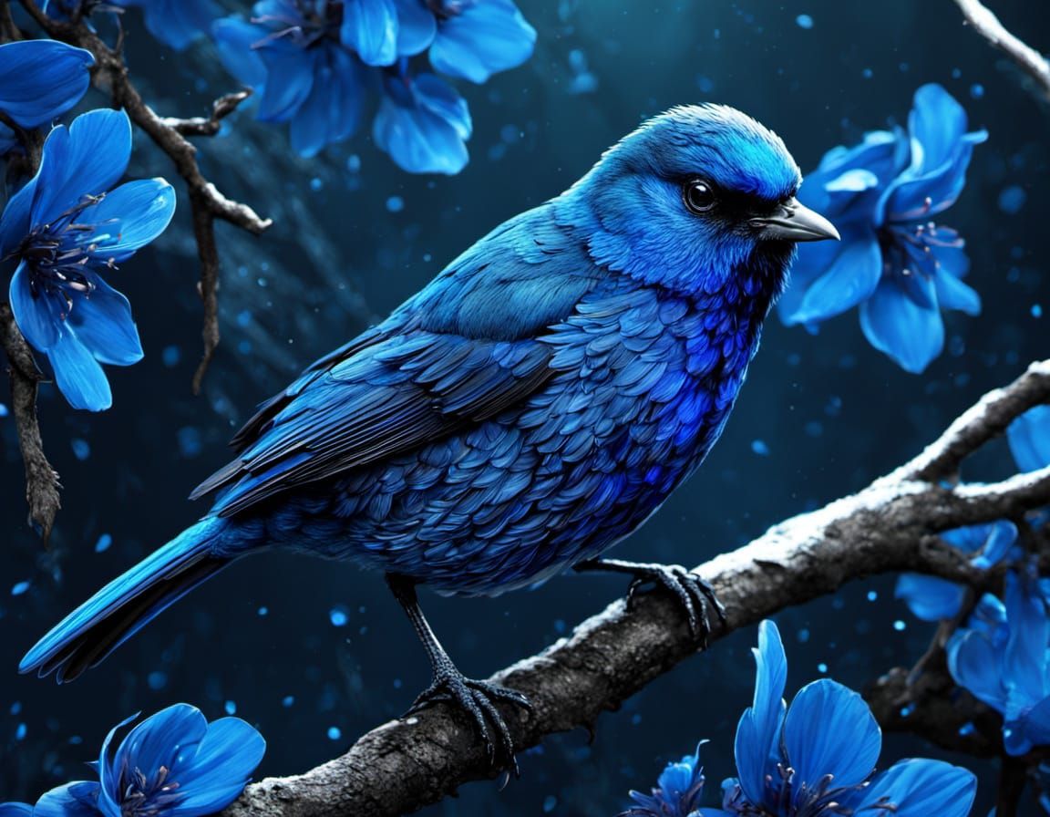 The blue bird 💙  by @SemperVivus