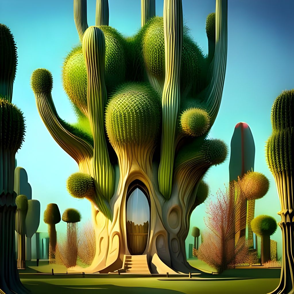 Shrine of the Cacti  by @lawrencelot