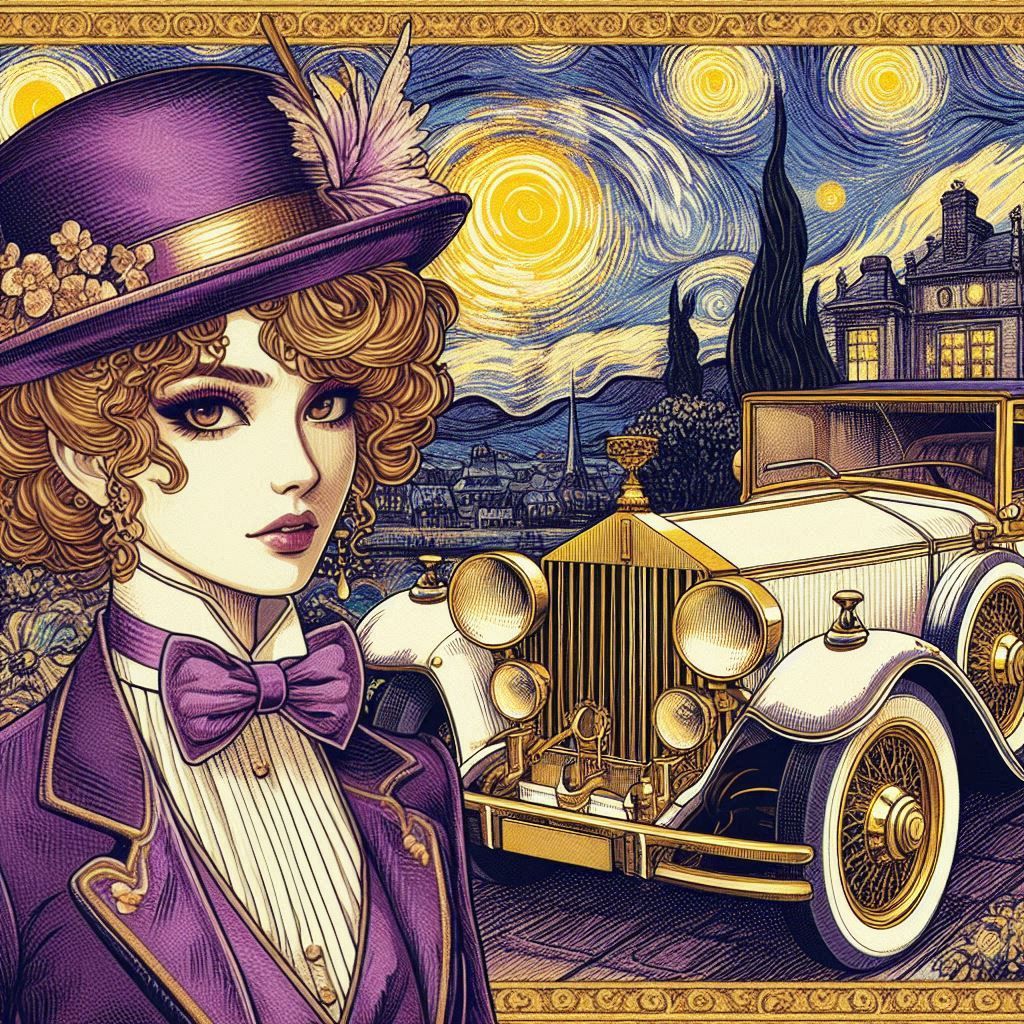 Lady and her Car