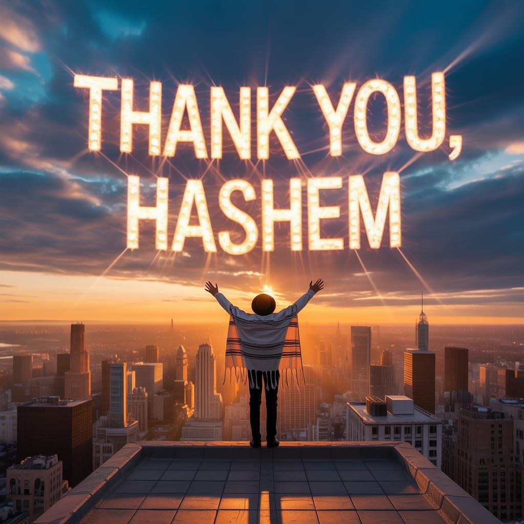 Rooftop Gratitude at Golden Hour