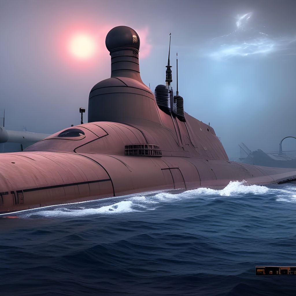 alpha-class Russian nuclear submarine underwater