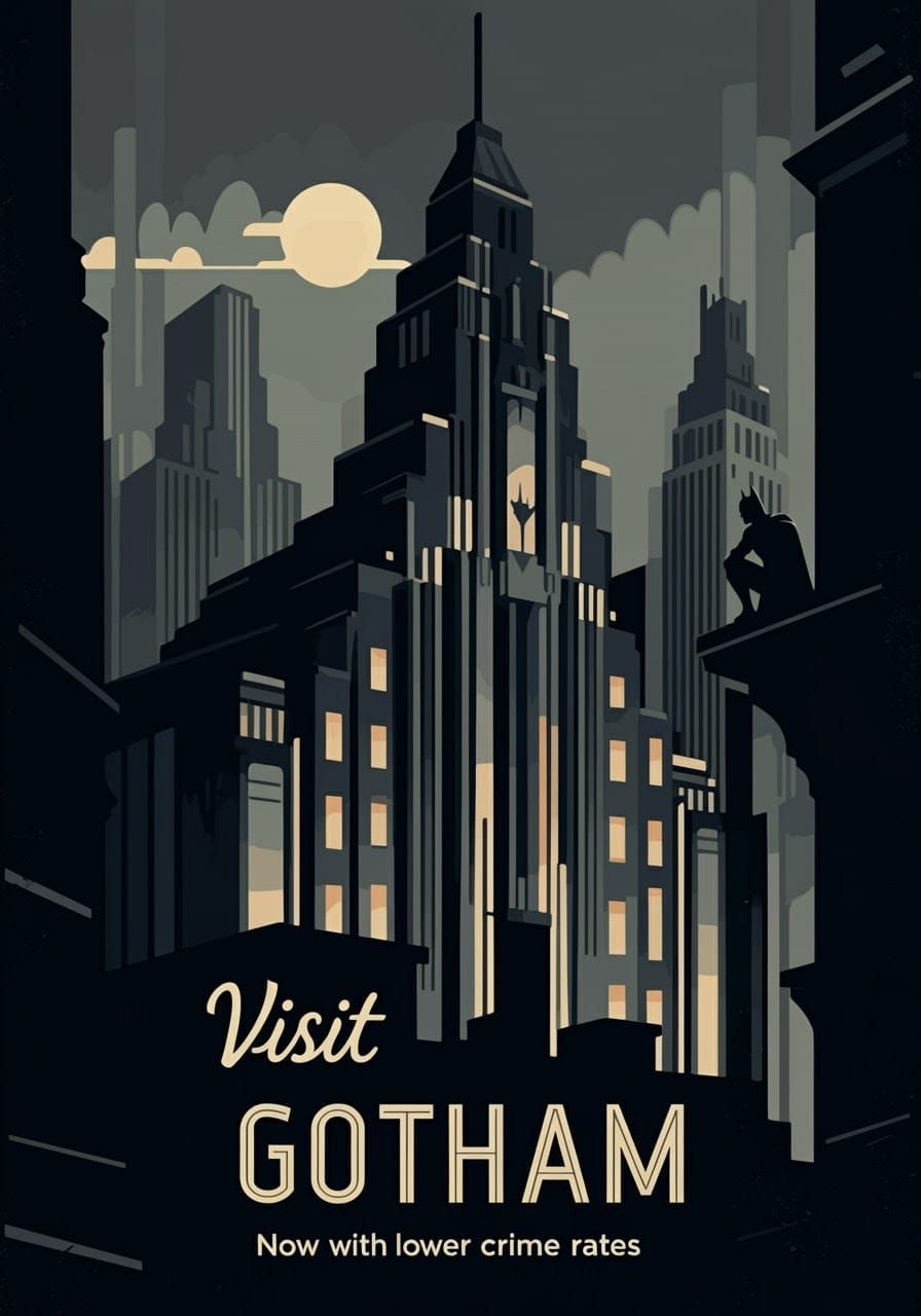 Visit Gotham  by @Pucks