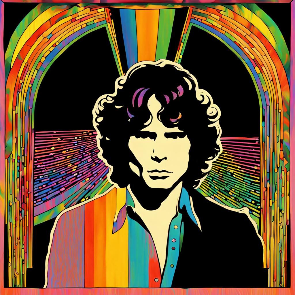 Jim Morrison - AI Generated Artwork - NightCafe Creator