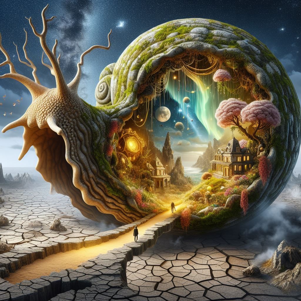 Petrified snail gardens