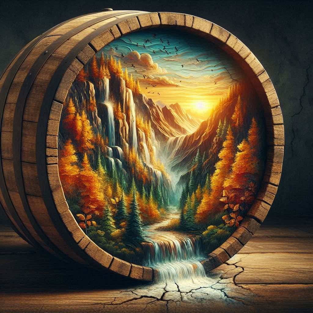 Beautiful mountain sunset landscape