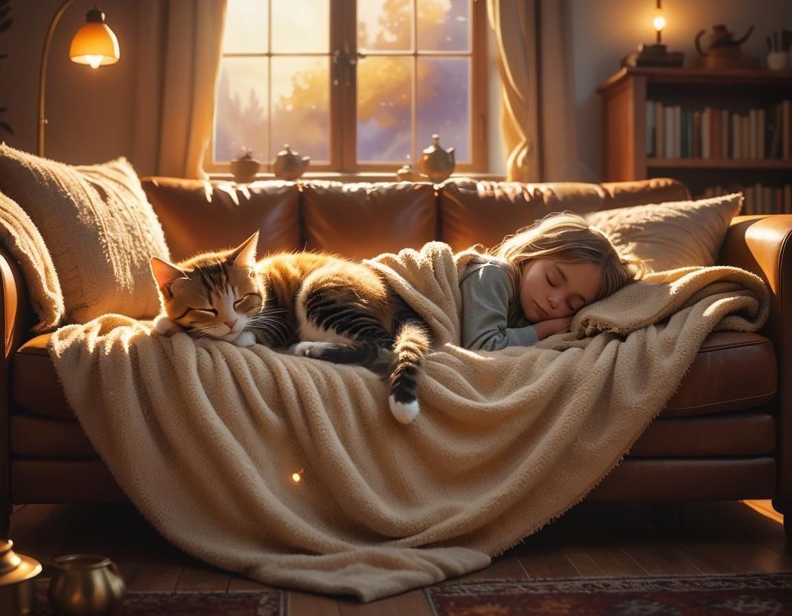Cozy sunset after a long day