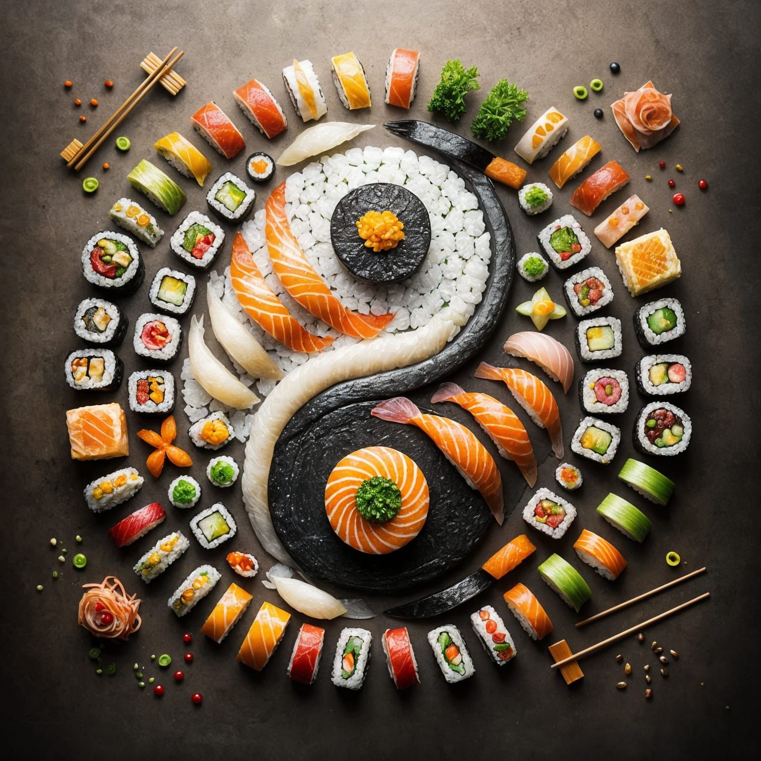 Yin Yang Sushi   by @MArt