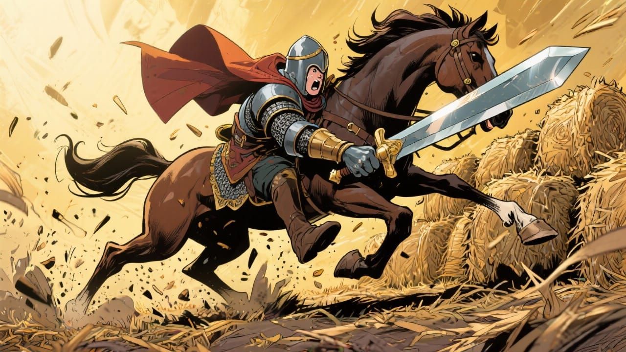 “Oooooh! This damned sword is soooo heavy!”