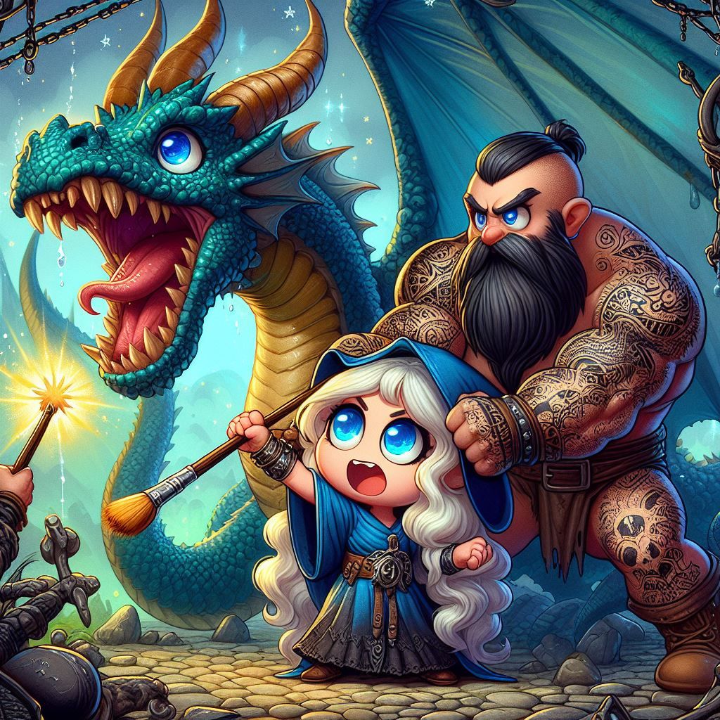 Calm down ... it's just a baby dragon!!