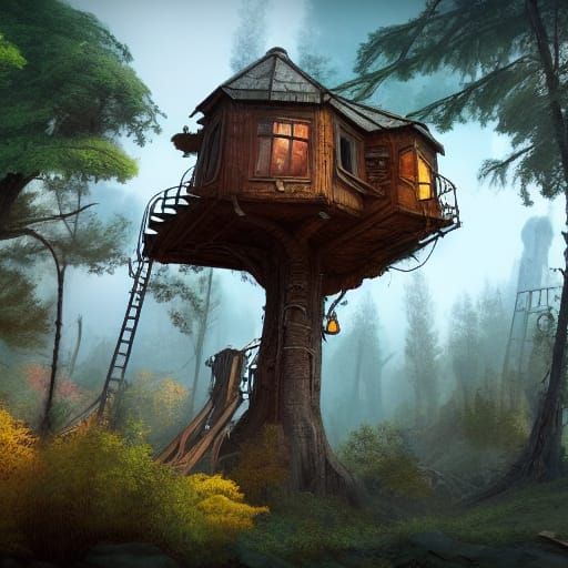 post apocalyptic tree house