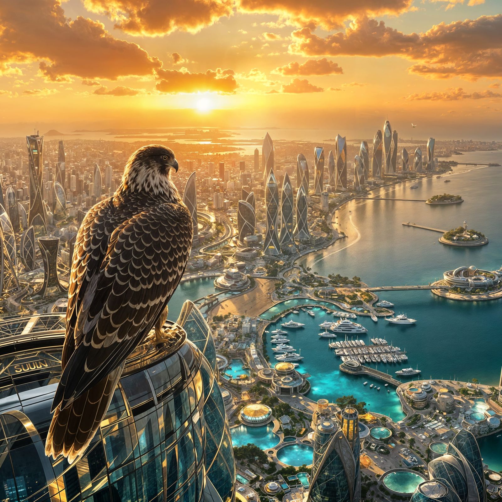 The Falcon’s Gaze: Overlooking Tomorrow  by @MYK921