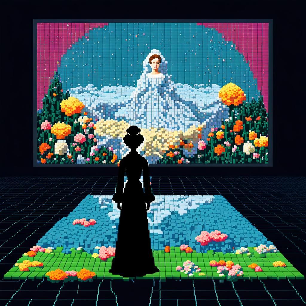 Embroidery, grandma of the pixel art