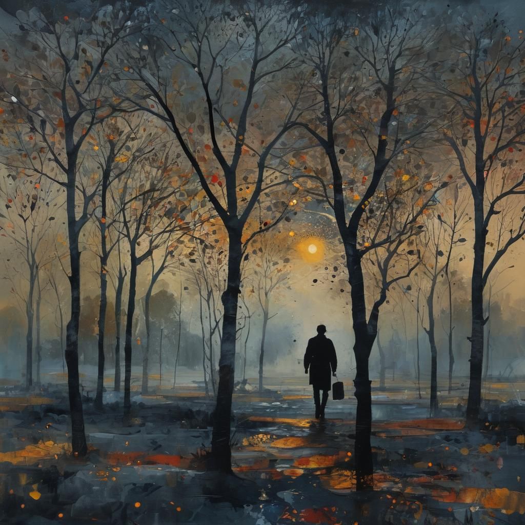 Dark Autumn Evening