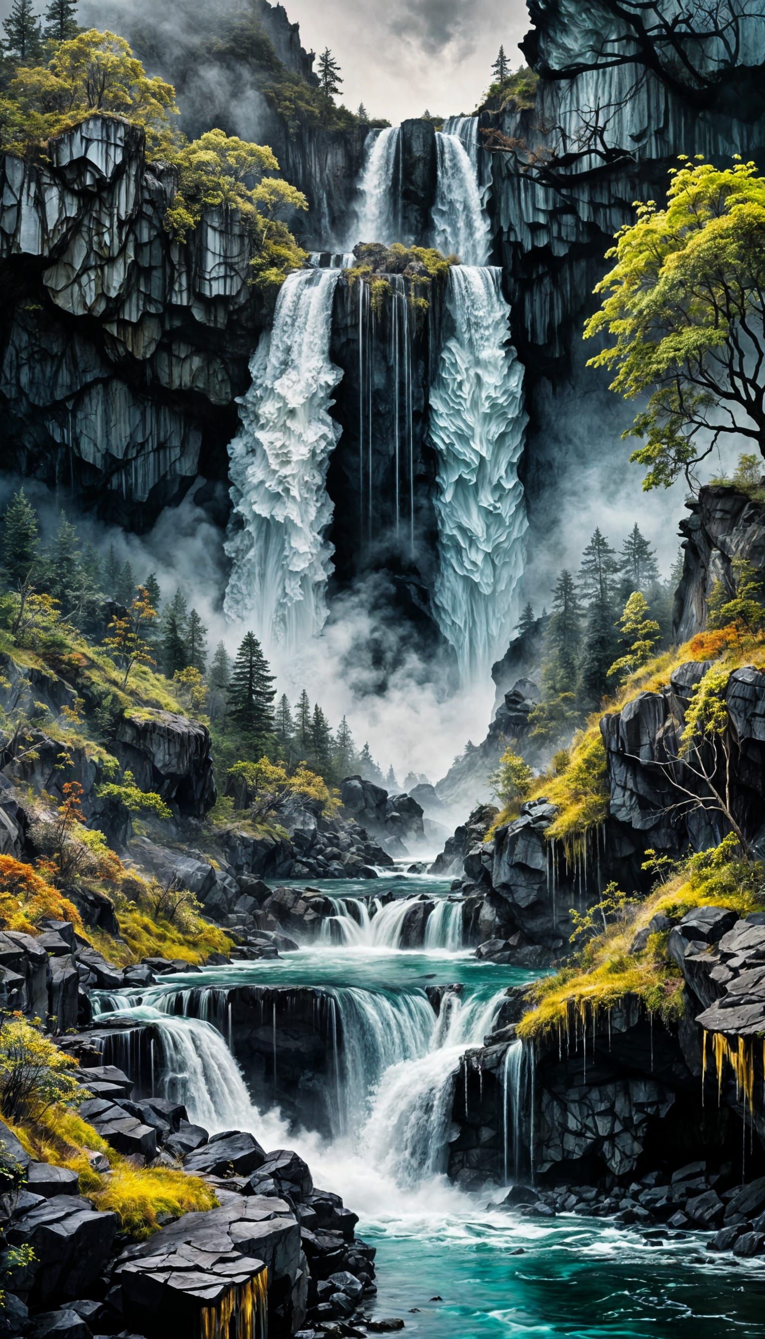 Waterfalls  by @Lady Anne