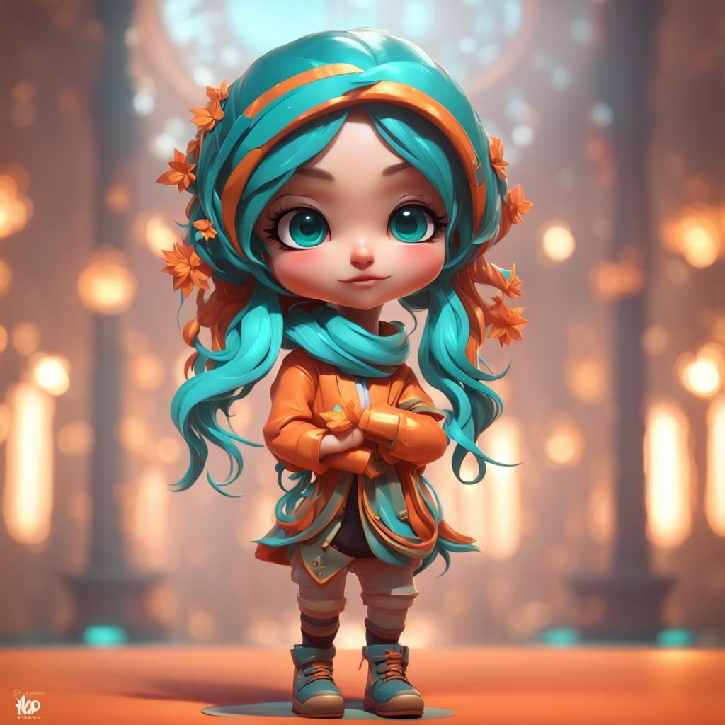 Chibi Girl  by @Gwin-the-Elf