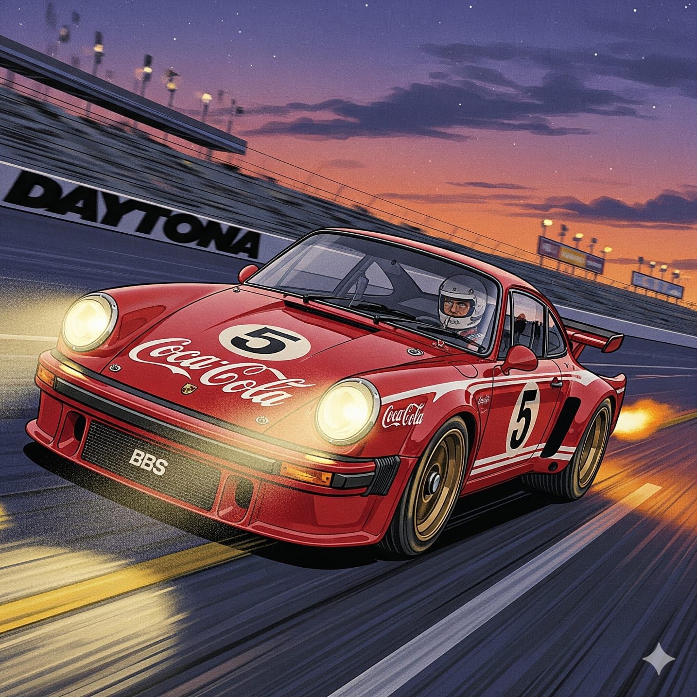 Coca-Cola Porsche 934.5 on NASCAR 4 at Daytona