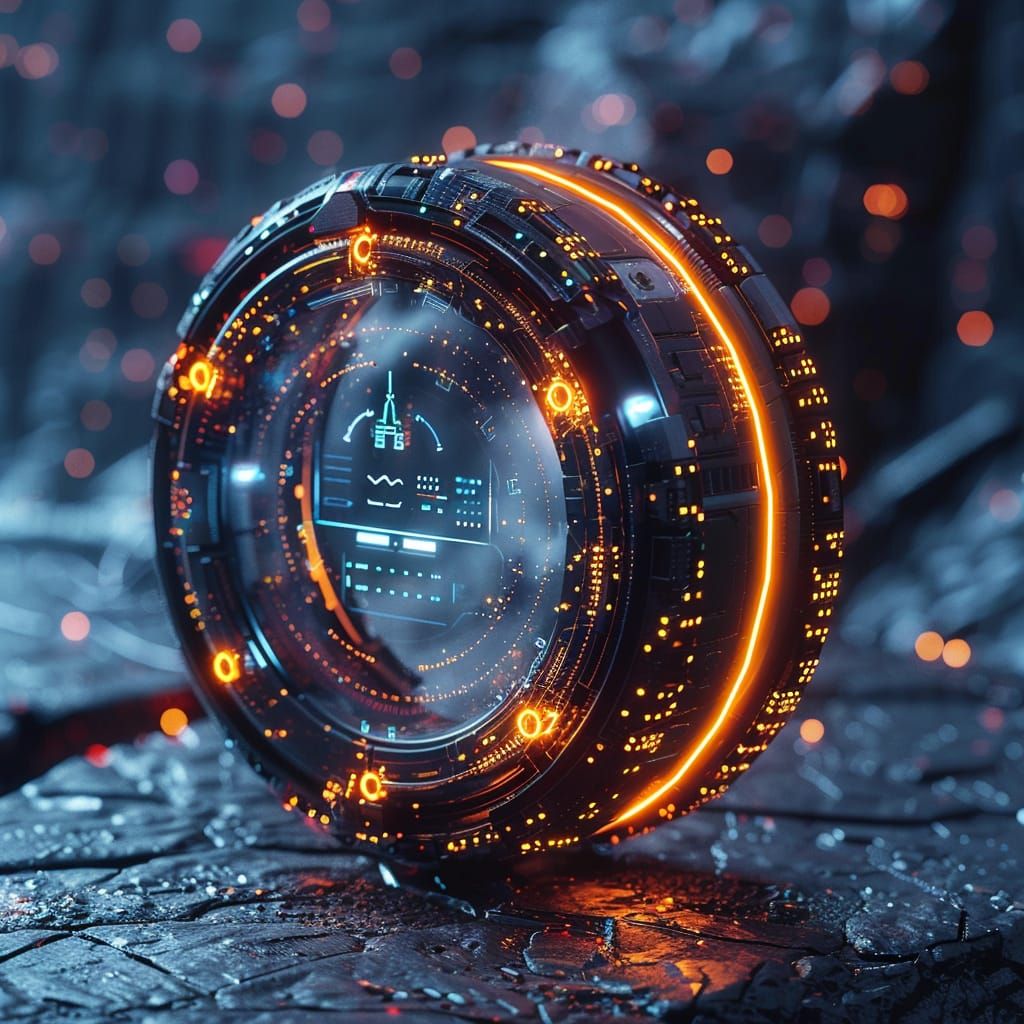 Scifi ui interface hud ring