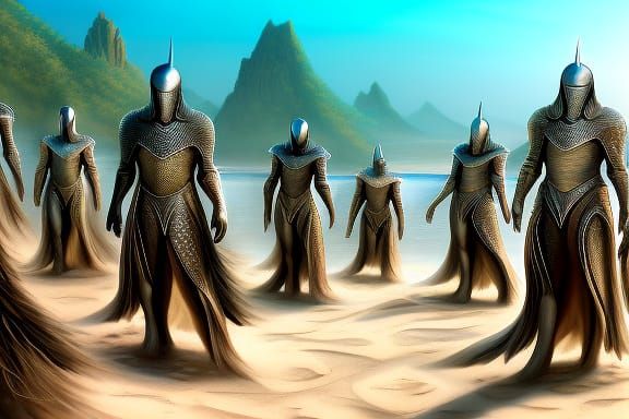 these knights came out from water too quickly