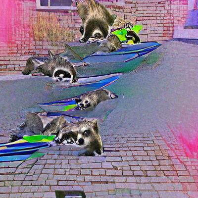 Racoon gang