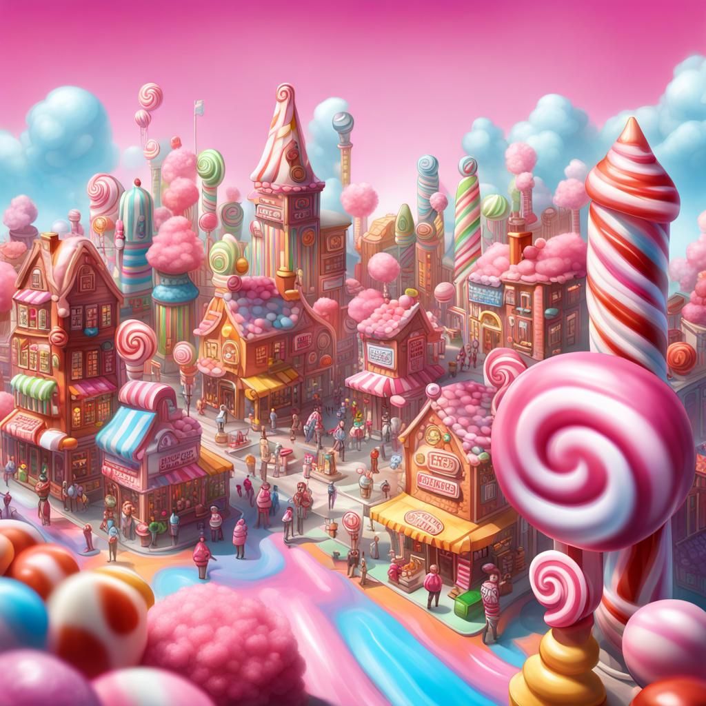 Welcome to BCC - Beautiful Candy City - AI Generated Artwork ...