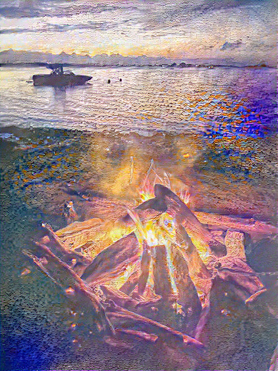 AI Beach Fire #1