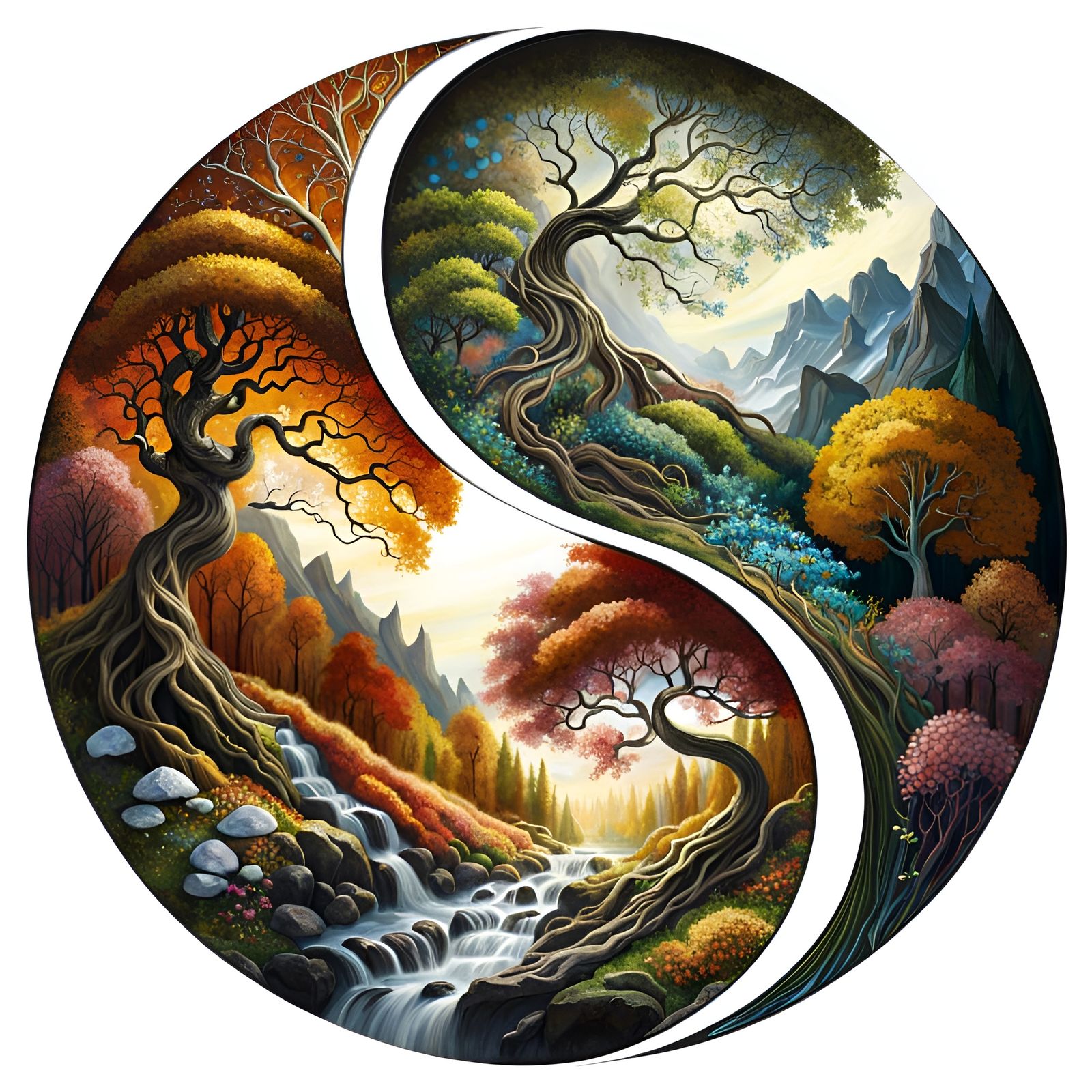 Fall and Spring  by @Sharonjoy