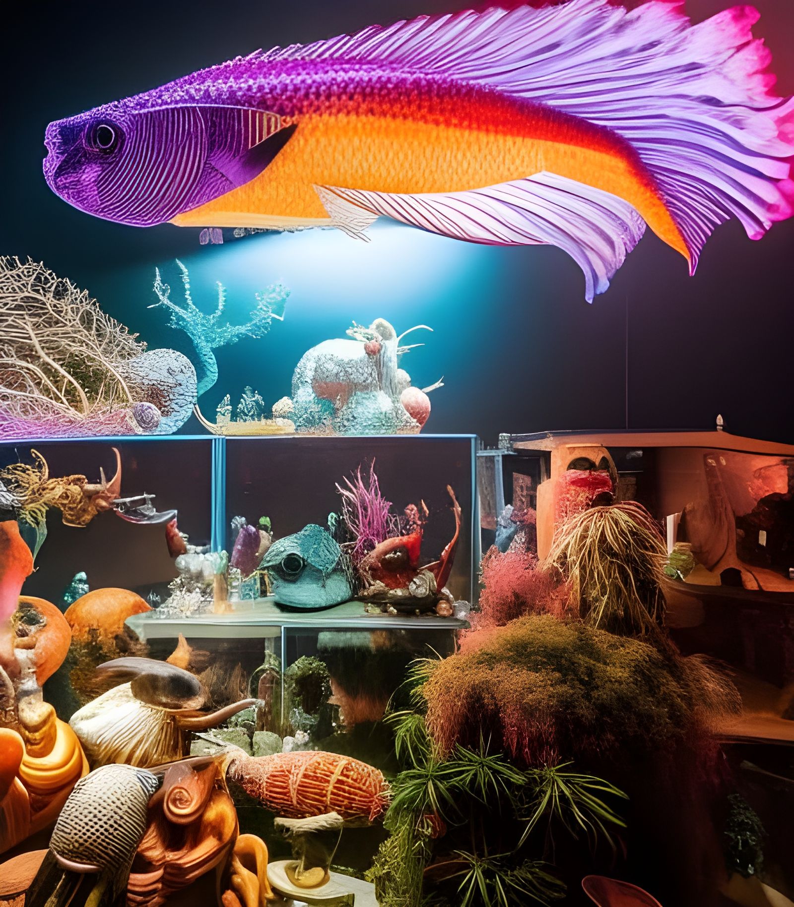 Surreal Stopmotion Fish: A Dark Esoteric Vision