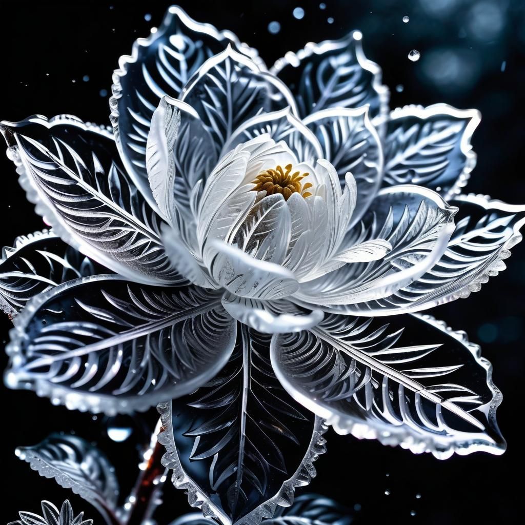 Ice Flower  by @Kooky_Christy