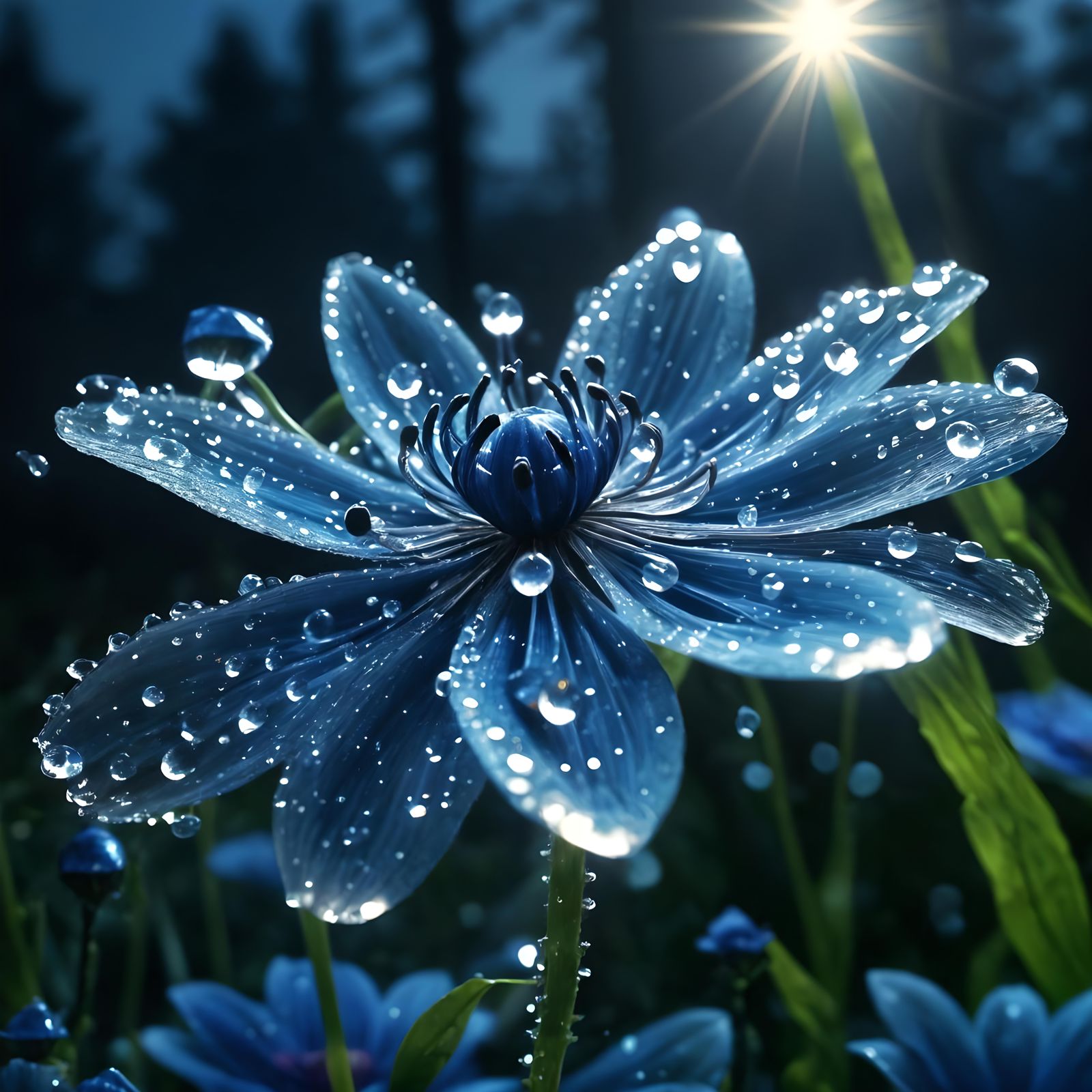 Crystal Flower Dew  by @DragonIdk