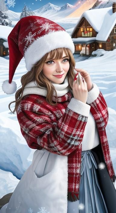 Festive Christmas Emojis Holiday Scene