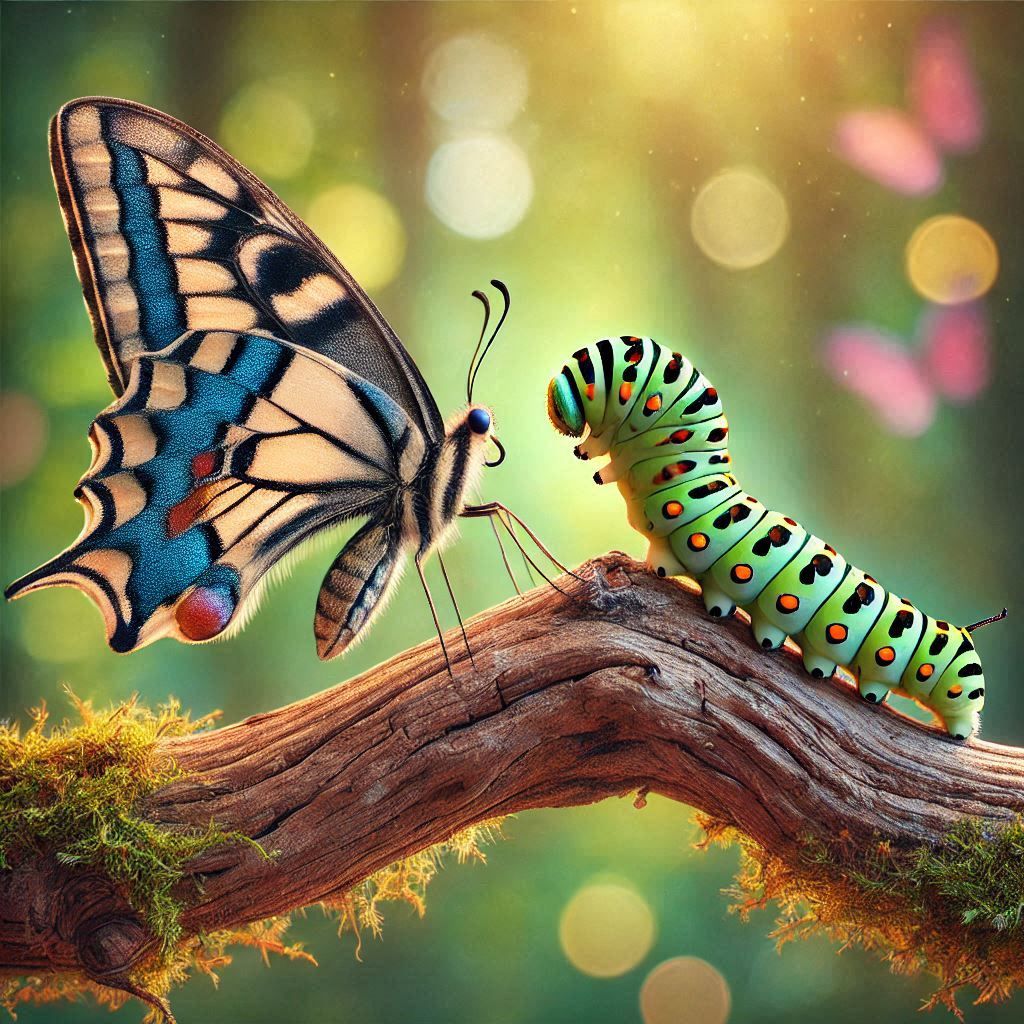 Swallowtails staring contest