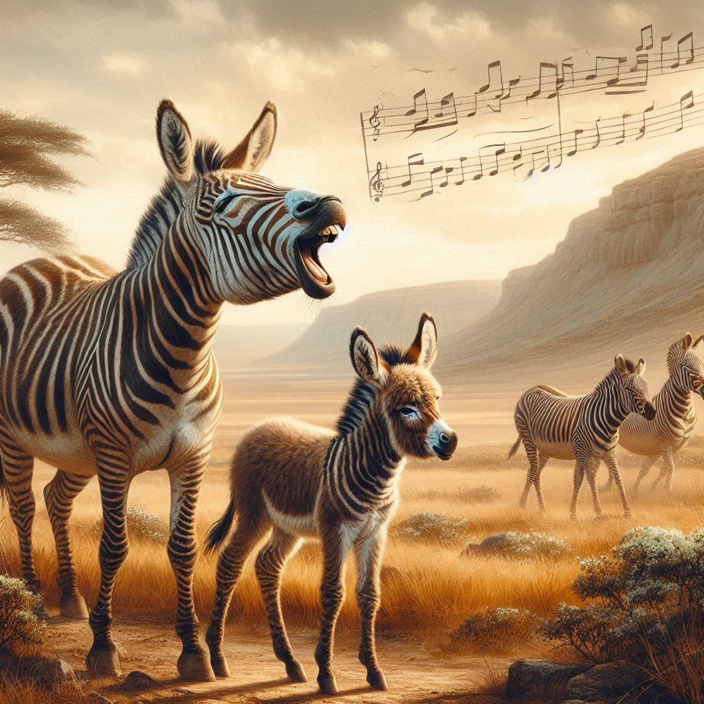 Zèbre avec baby Zèbrâne