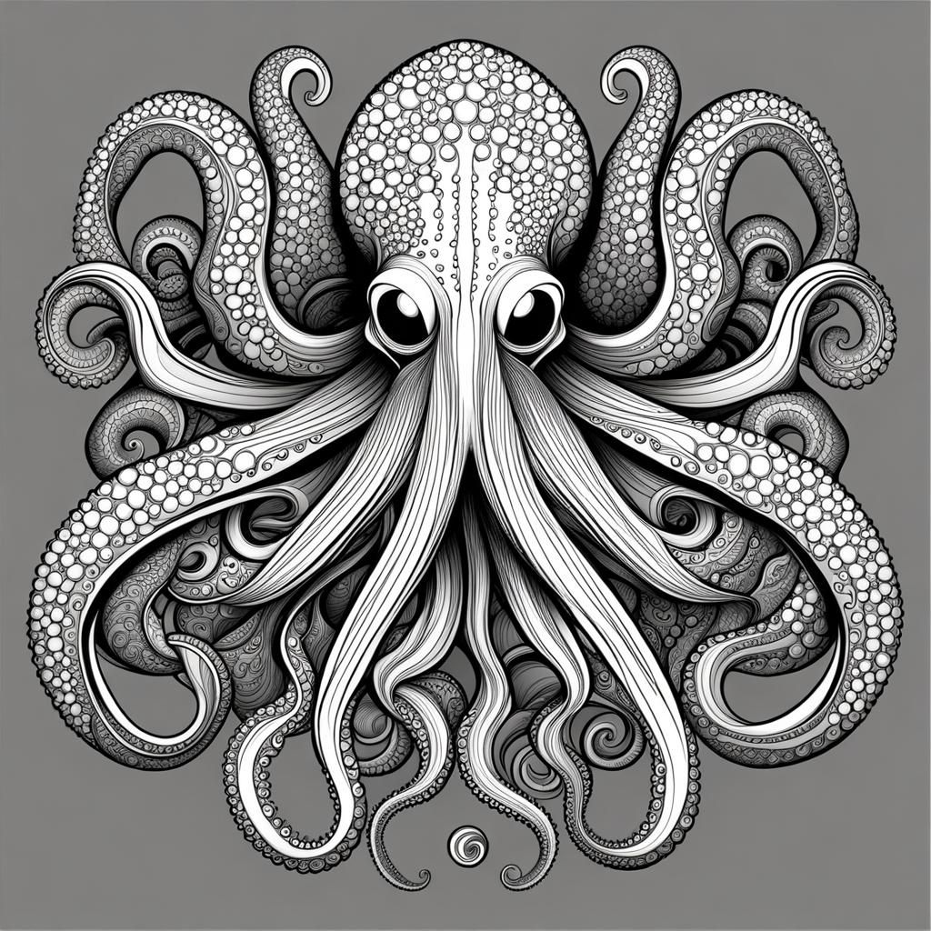 Octopus many arms - AI Generated Artwork - NightCafe Creator